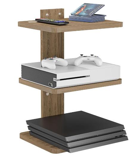 3 Tiers Wooden Floating Wall Mount Shelf